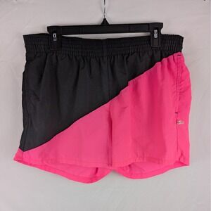 Vintage‎ Jantzen Running Jogging Shorts M Built-In Underwear Neon Pink Black Y2K